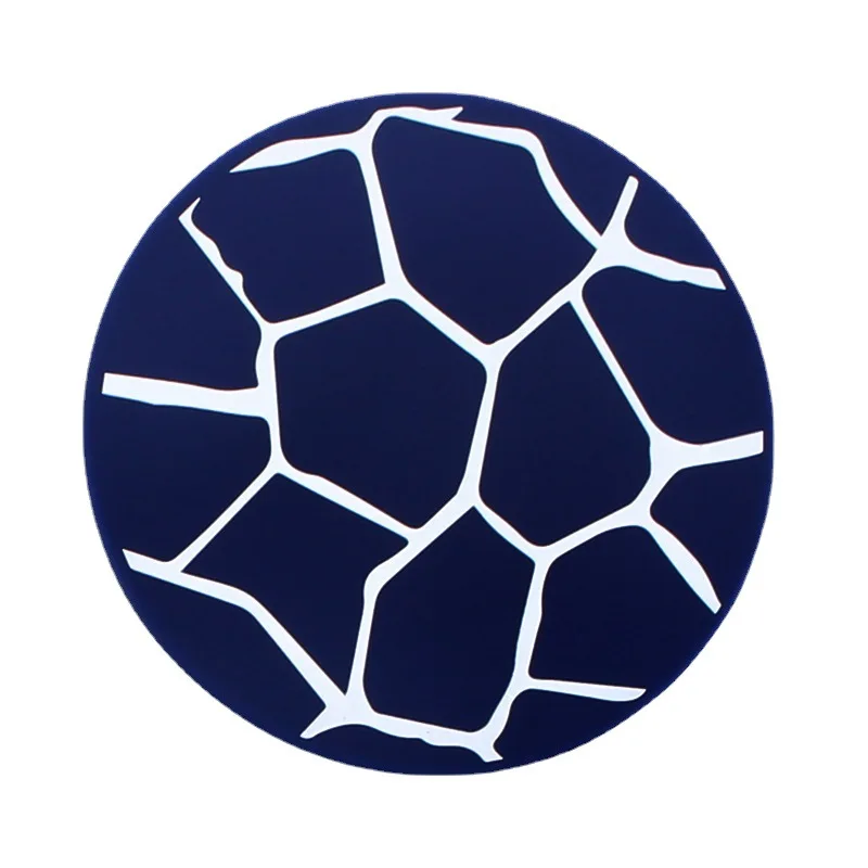 Creative 10cm Silicone Coaster Round Soft Rubber Anti-skid Heat Insulation Pad