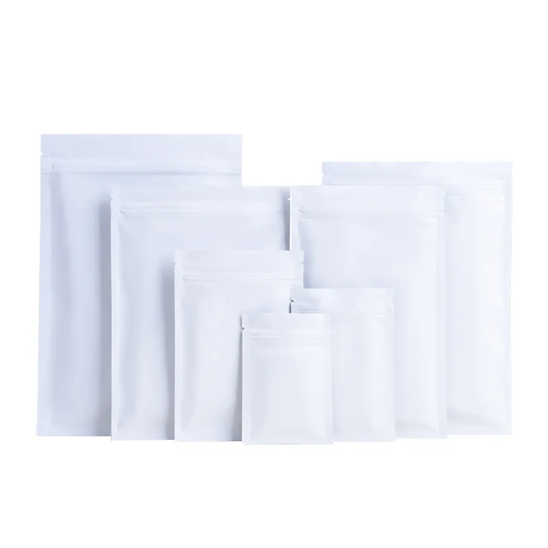 White Aluminum Foil Tea Cat Food Fish Bait Coffee Dried Fruit Snack Food Dispensing Bags