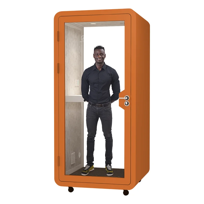 Factory Customized Cell Phone Booth Noise Reduction Office Soundproof Pod Prefab Office Mobile Booth