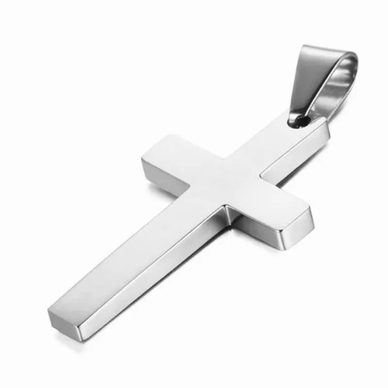 DAICY wholesale fashion simple 18k gold stainless steel cross pendant men