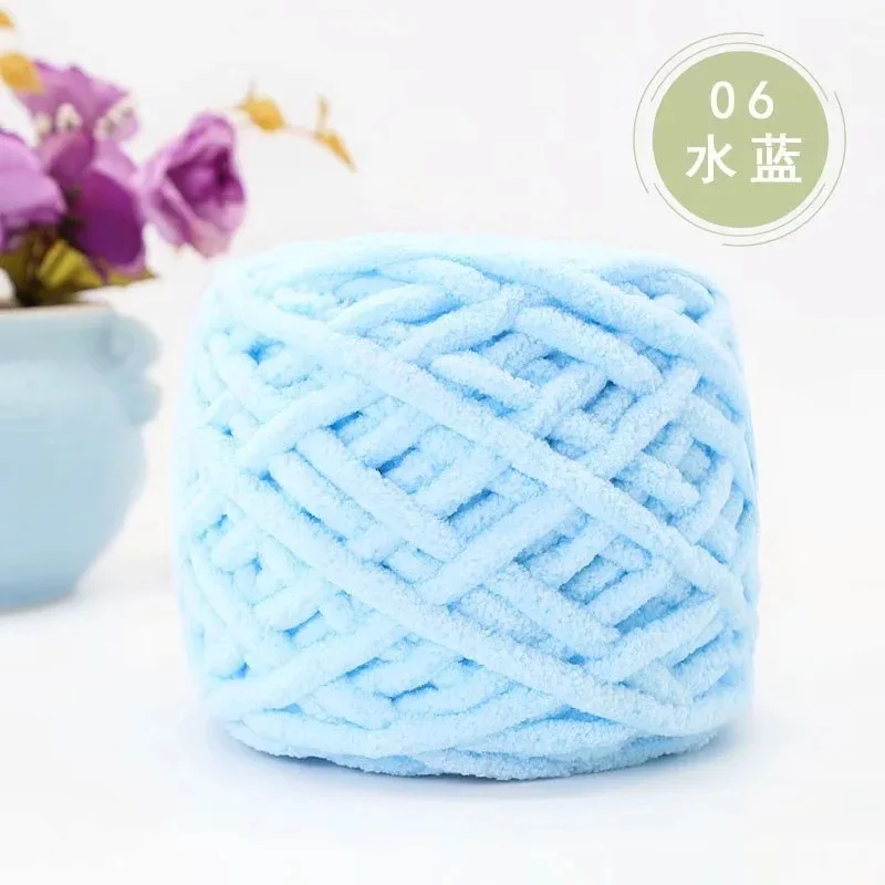 Colorful warm softy chenille yarn 100% polyester diy blanket crochet hand knitting polyester yarn
