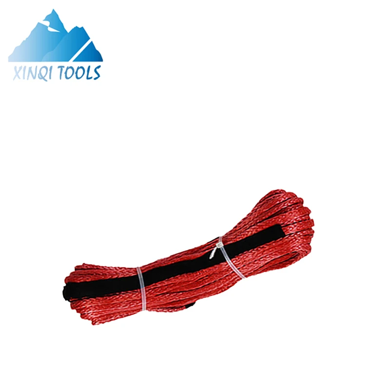 XINQI Synthetic Winch Rope Line Cable Capacity W/Sheath Black - 3 Year Warranty
