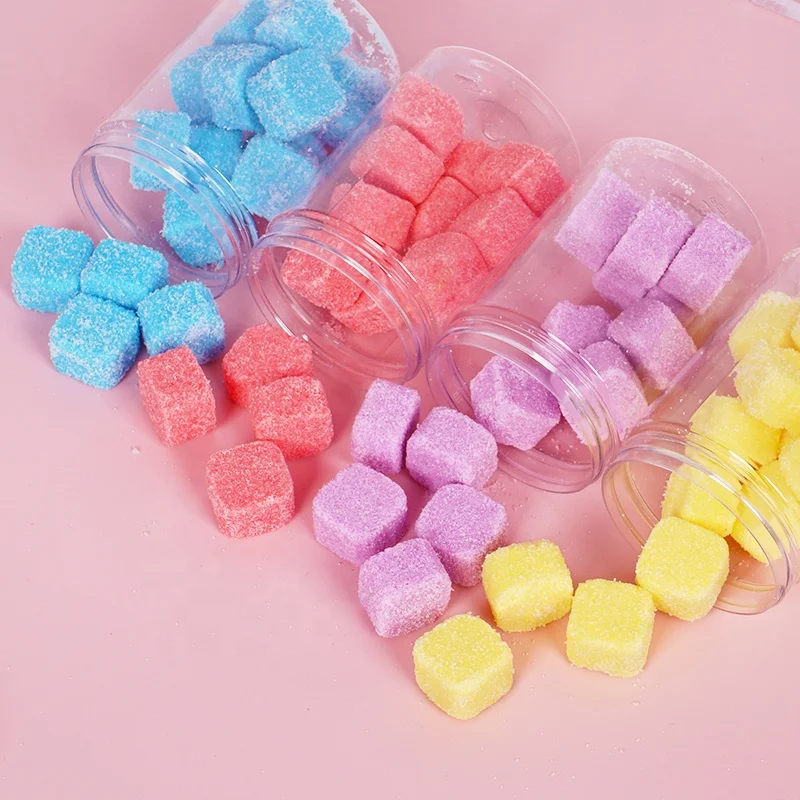 
Wholesale Private Label Bulk Natural Vegan Fruit Flavour Facial Exfoliator Foaming Sugar Ball Cube Body Scrub 