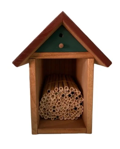 
factory garden wooden Pollinating Mason Bee House - reeds Tube Bee Hotel for Solitary Bees 