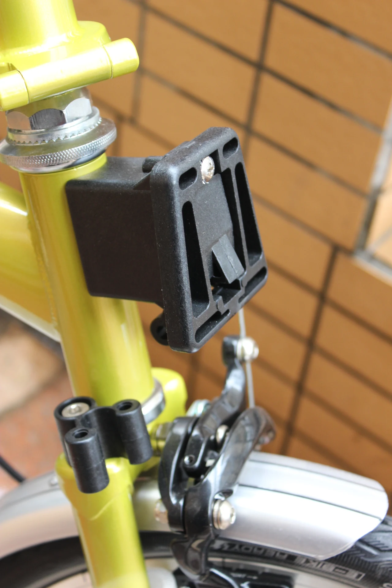 Спереди Перевозчик блок для Brompton 16 дюймов складной