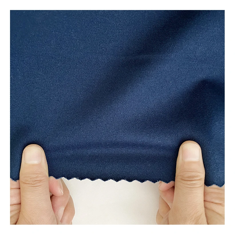 Shaoxing 250gsm тканые хлопчатобумажные стрейч 98% Хлопок 2% спандекс хлопок Twill Ткань для пошива мужских брюк