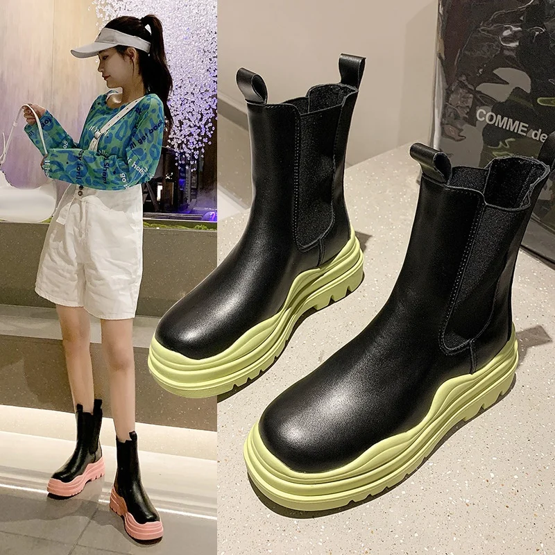 DLL cheap wholesale 2021 waterproof  ladies rain shoes woman chelsea winter boots