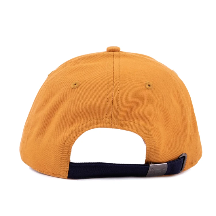 Cheap Price Custom Made Baseball Caps 6 Panel Polyester Cotton Simple Style Yellow 3D Embroidery Customied Unisex With Metal Str