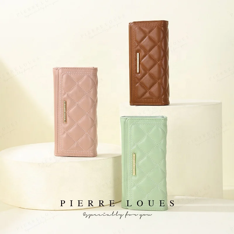 Pierre Loues Women Long Purse  New Fashion Wholesale Products Leather For Women Wallets