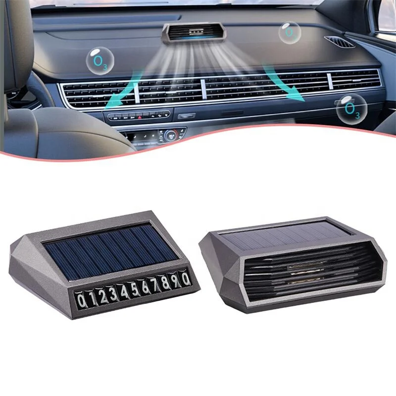 Usb Filter Negative Ion Car Air Deodorizer Portable Solar Air Purifier for Car