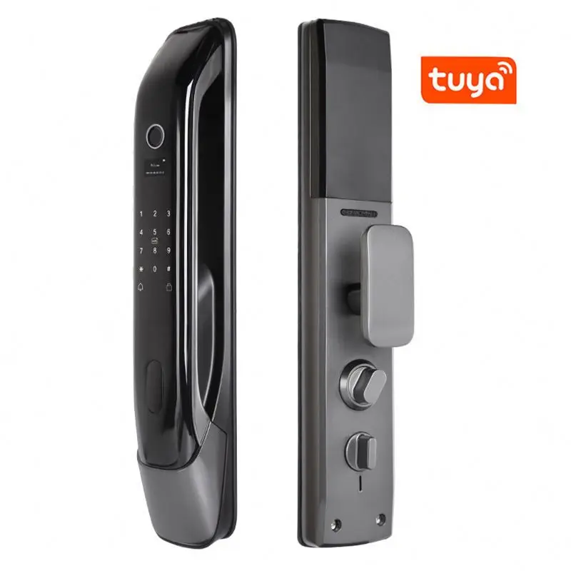 China Wholesale full auto wifi app door lock with camera electronic keyless lock smart lock security door