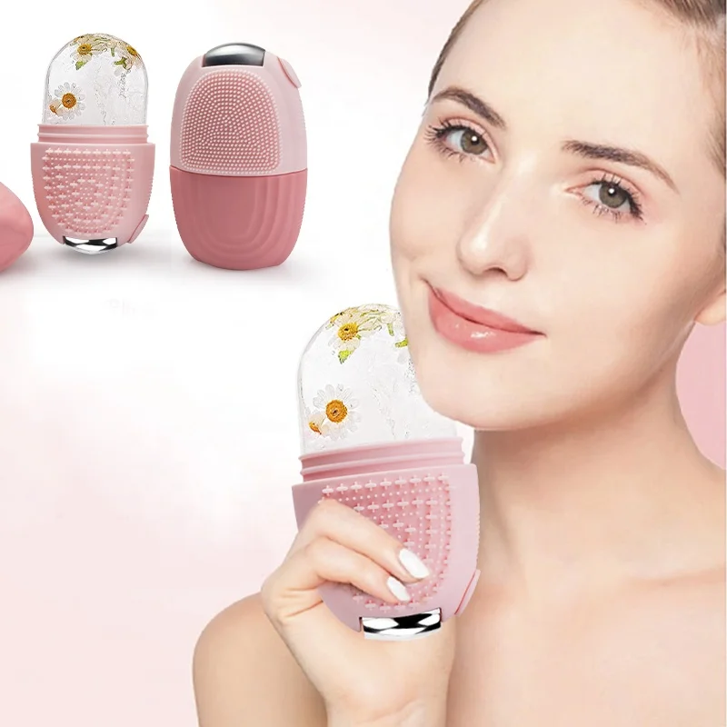 Wholesale Customized Logo Mini Beauty Skin Black Care Cooling Massage Ice Roller For  Face Eye Body