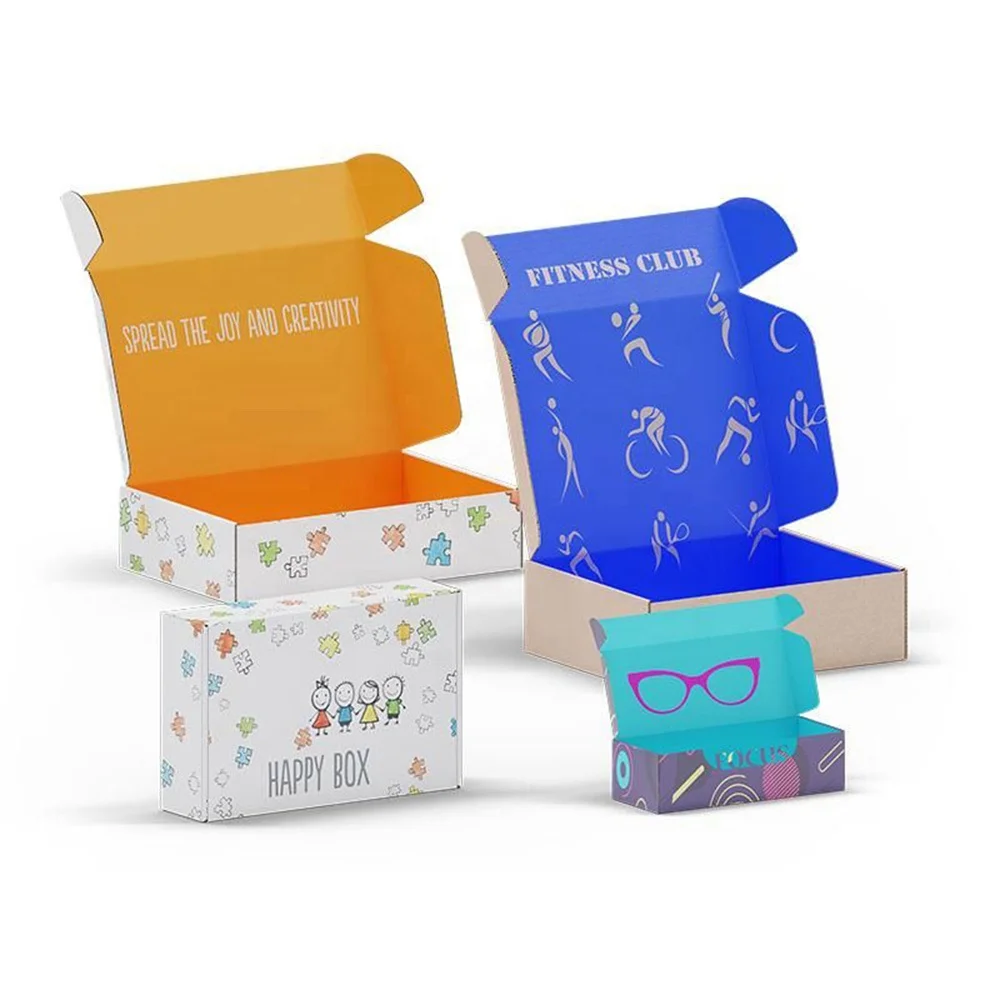 Wholesale custom gift product packaging  box packaging,full color take away corrugated paper box, cardboard delivery mailer box