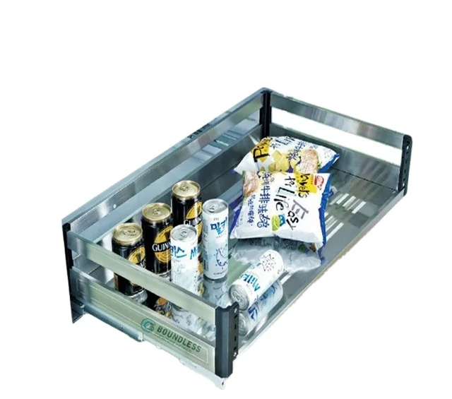 Kitchen cabinet Stainless Steel Pull-out basket Storage basket Organizer Kitchen fittings