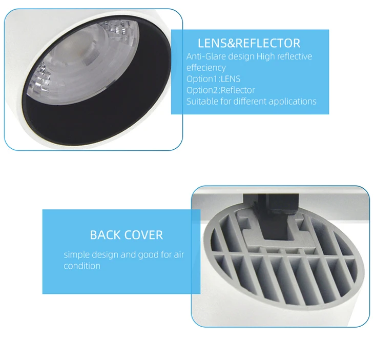 RONSE Low Price Aluminum Visual Comfort White Ceiling 12w 15w 30w 40w 45w Led Spot Light Stretch Spot Lighting Flexible Spot It