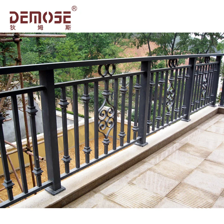 DEMOSE Vintage wrought iron stair railing and handrails