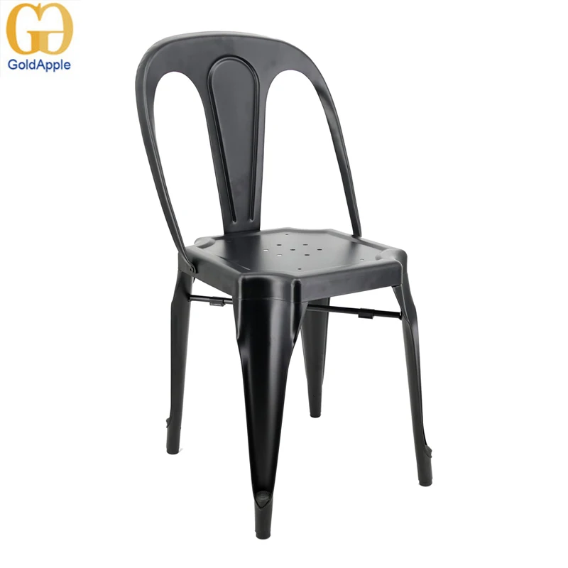 Промышленный Металлический железный стул, ресторан, кафе, комната, красочные обеденные стулья