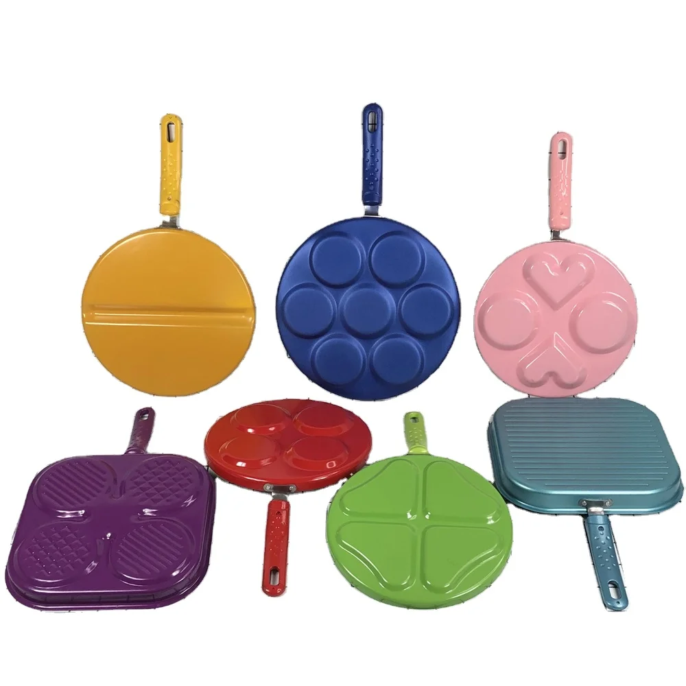 Baking Waffle pan Breakfast Pancake Cooker Omelette Egg Fry Pan