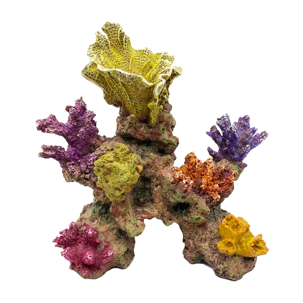 Wholesale Fish Tank Resin Artificial coral reef Aquarium Landscaping Decoration