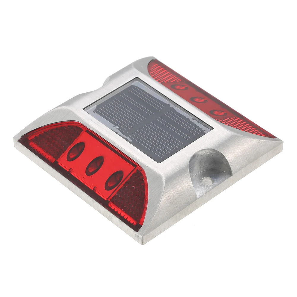 LED solar powered driveway lamp light control IP68 waterproof road marker stud for street avenue highway