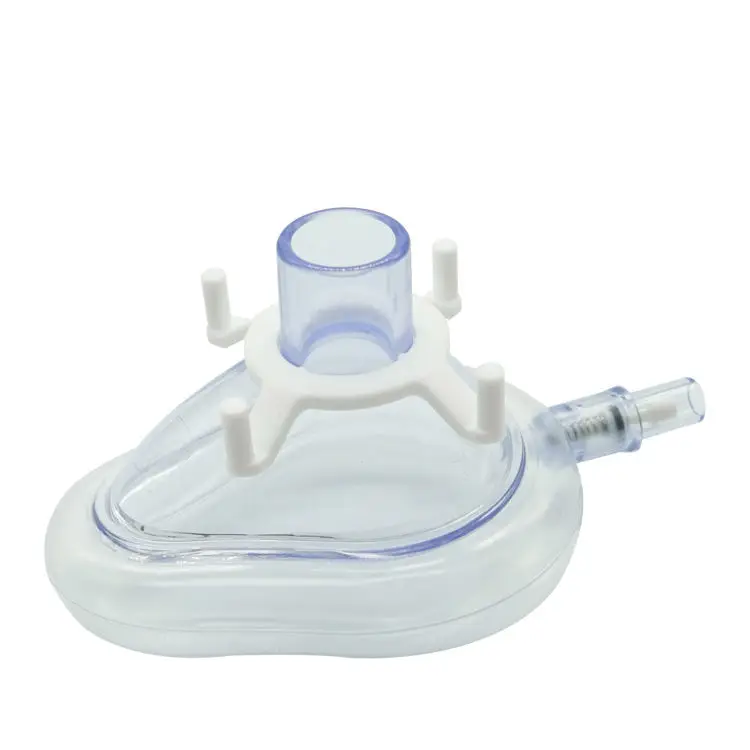 Adult PVC Optimum Sealing Easy Grip Anesthesia Face Medical Flexible Anesthesia Mask