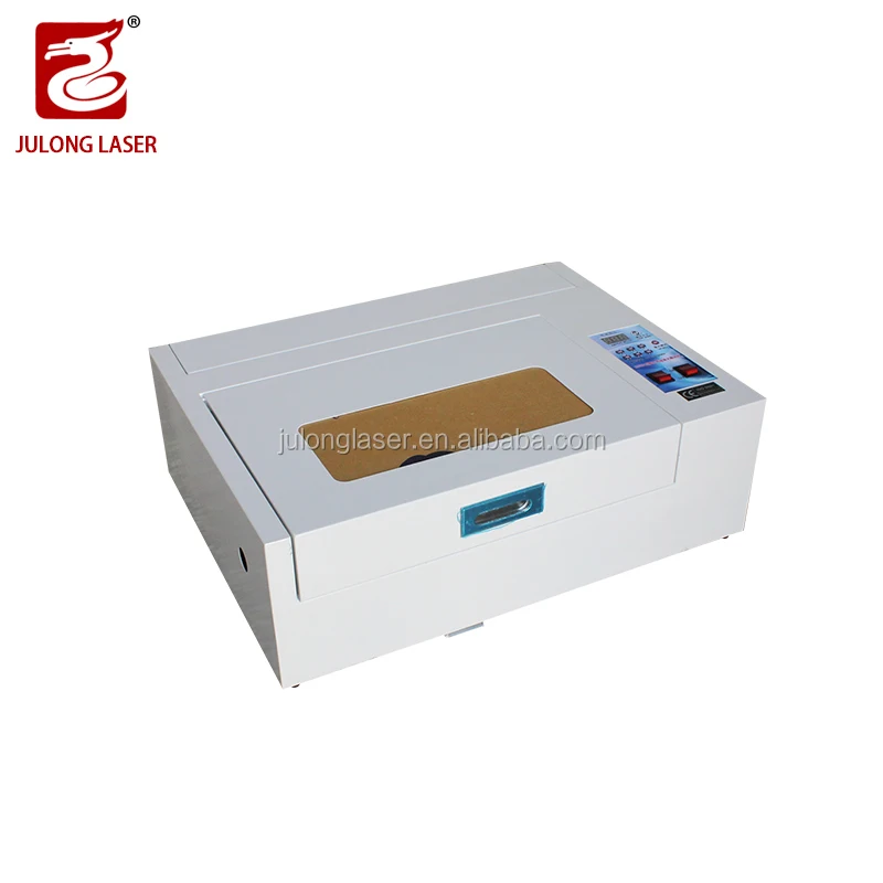 Julong Multi-Material Compatibility 3020 Co2 laser machine Pet Tag Engraving Machine for rubber stamp making machine
