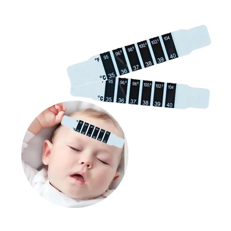 Liquid Crystal Scale Baby Forehead Thermometer Household Use for Accurate Temperature Reading Strips