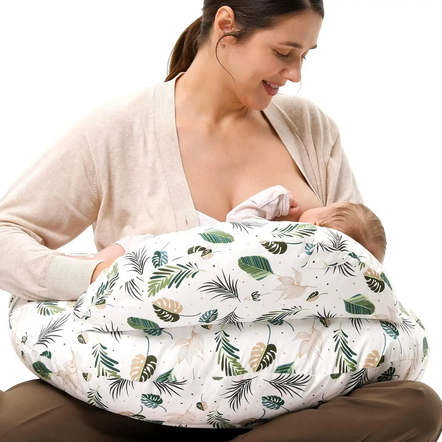 72X60cm Breastfeeding Nursing Feeding Pillows Washable Arm Nursing Breast Feeding Pillows