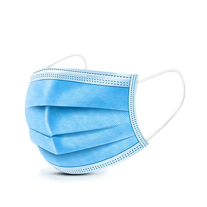 Non-woven Mask 3-layer face mask Blue customized disposable medical face mask