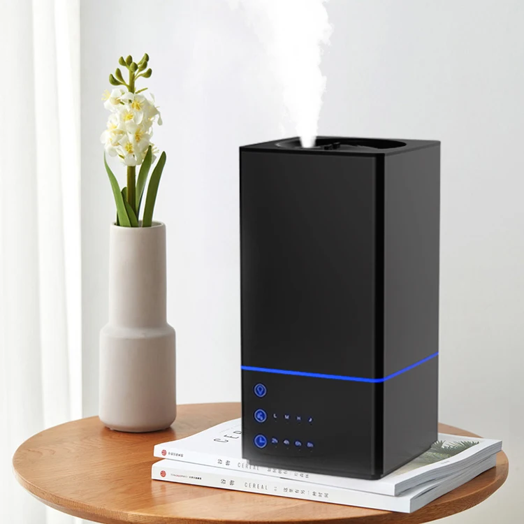 Aromacare ODM OEM Professional 4L Touch control led light Automatic Smart cool warm mist  UV ultrasonic air humidifier