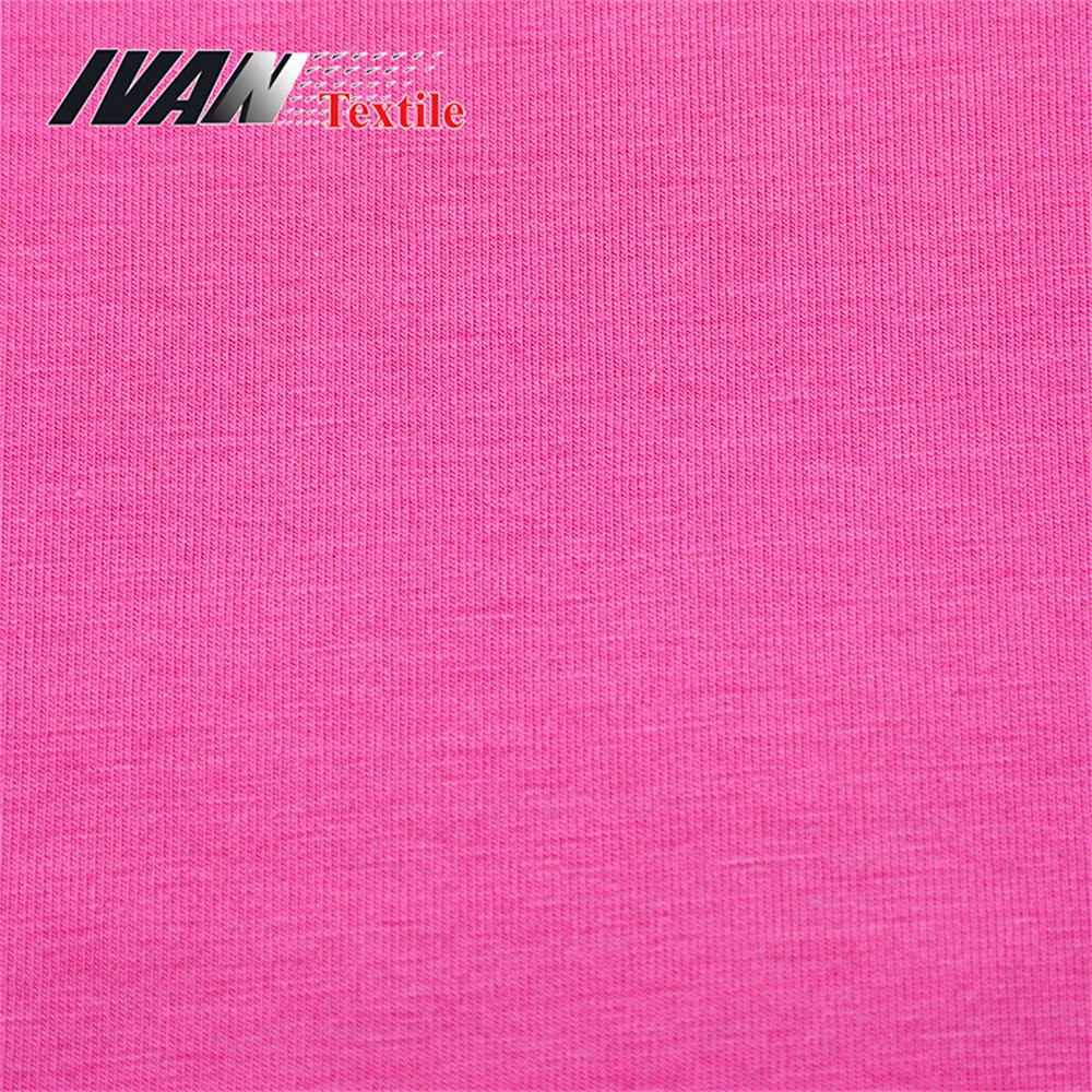 Good quality 40s cotton rayon spandex compact siro jersey pd fabric