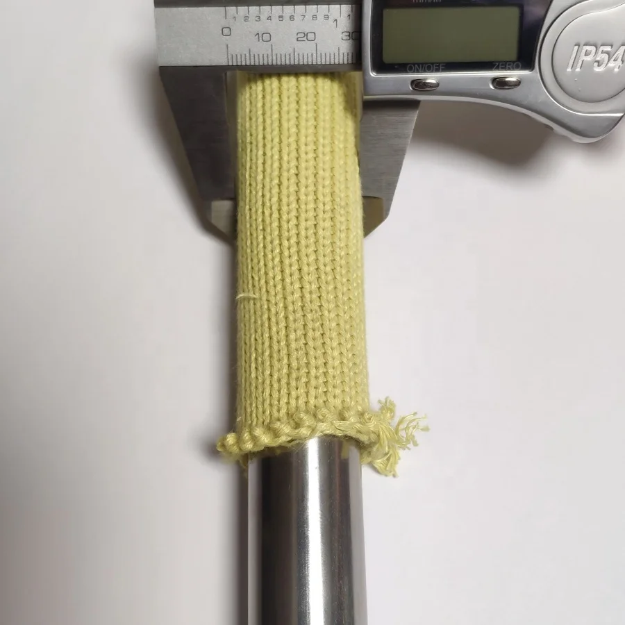 Kevlar Aramid fiber sleeve tube used on Tempered glass furnace bending section rollers