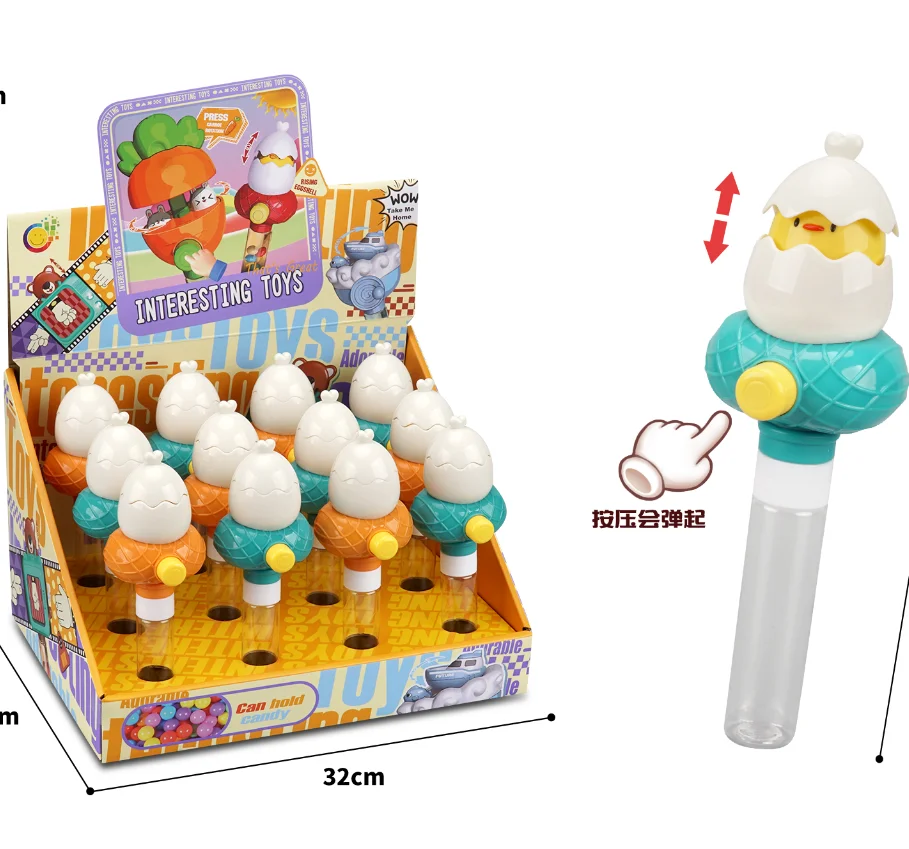 OEM Candy manufacturers Funny Filling Candies Cartoon Animal Surprise Empty Candy Toys For Children