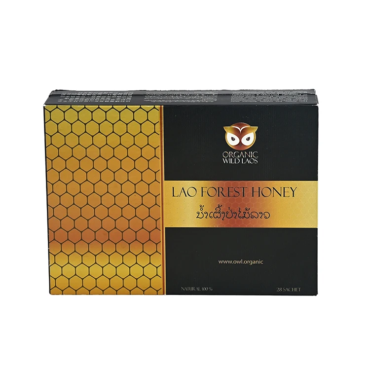 Custom High Quality Rigid Paper Empty Cardboard Magnetic Flip Honey Packing Box With Divider