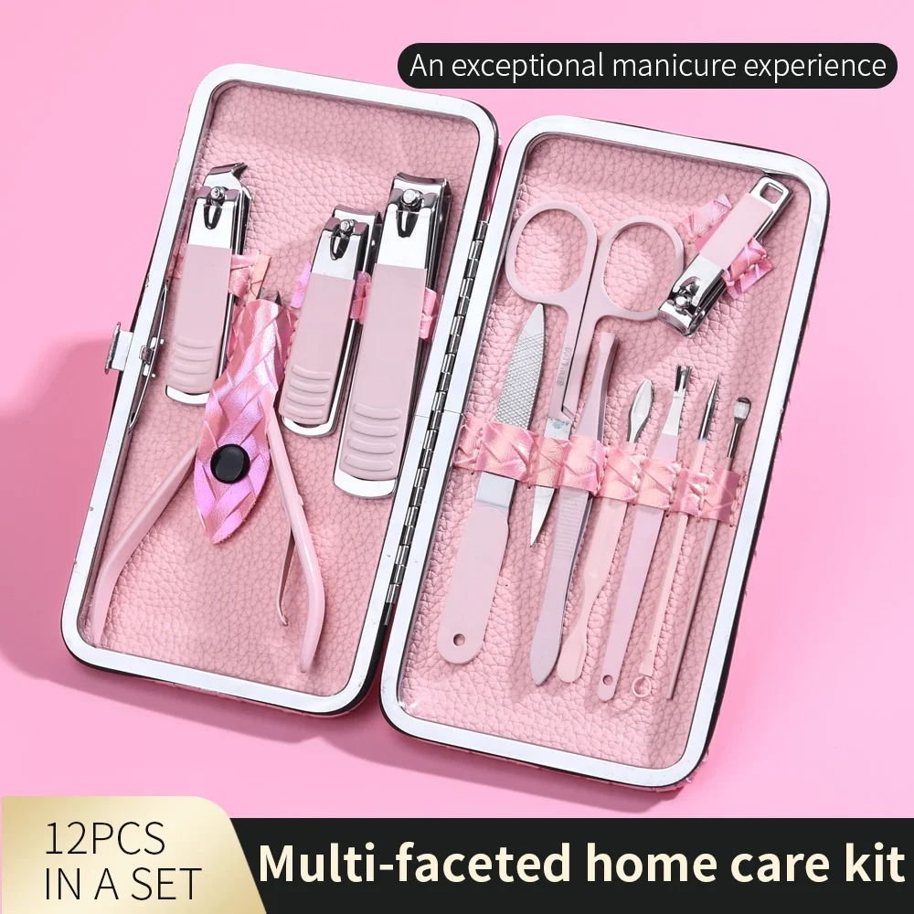 Holographic Case Nail Clippers Kit Manicure Pedicure set For Thick Nails Men Women Gift