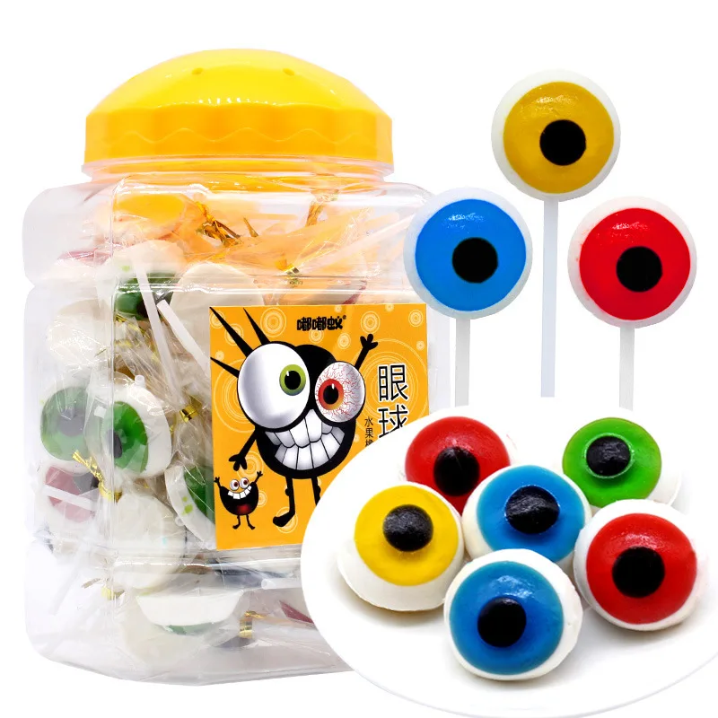 Fruit Flavor Eyeball Shape Gummy Candy Halloween Candy For Kids