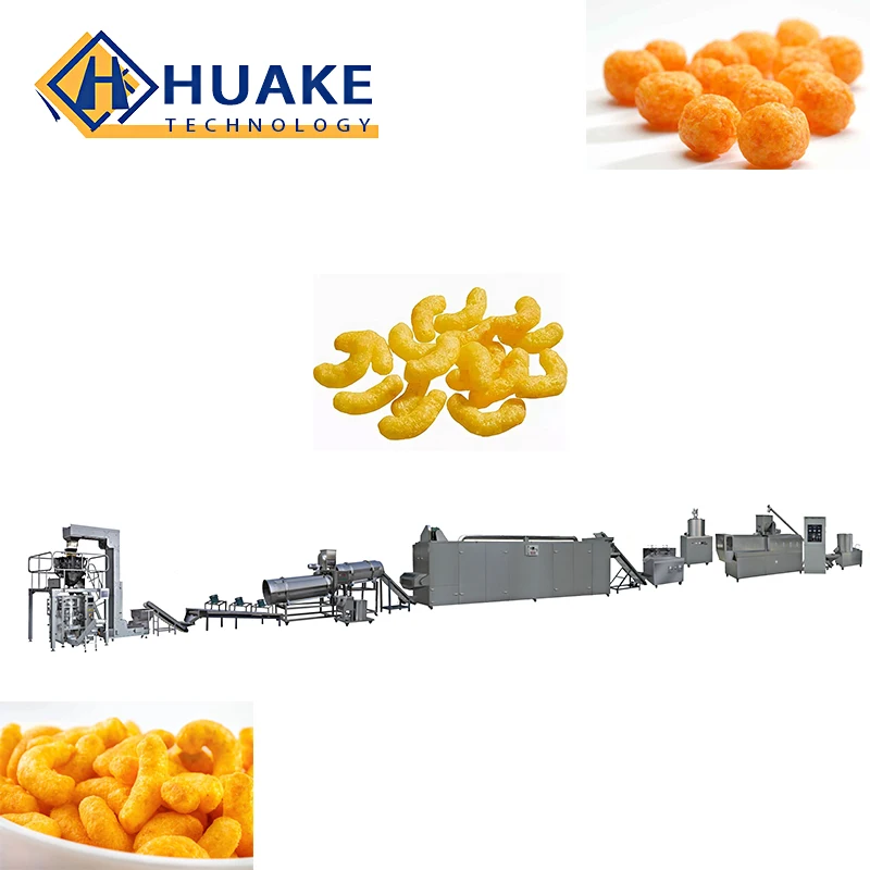 Corn Curls Making Machine Corn Snack Extruder Puff Production Line