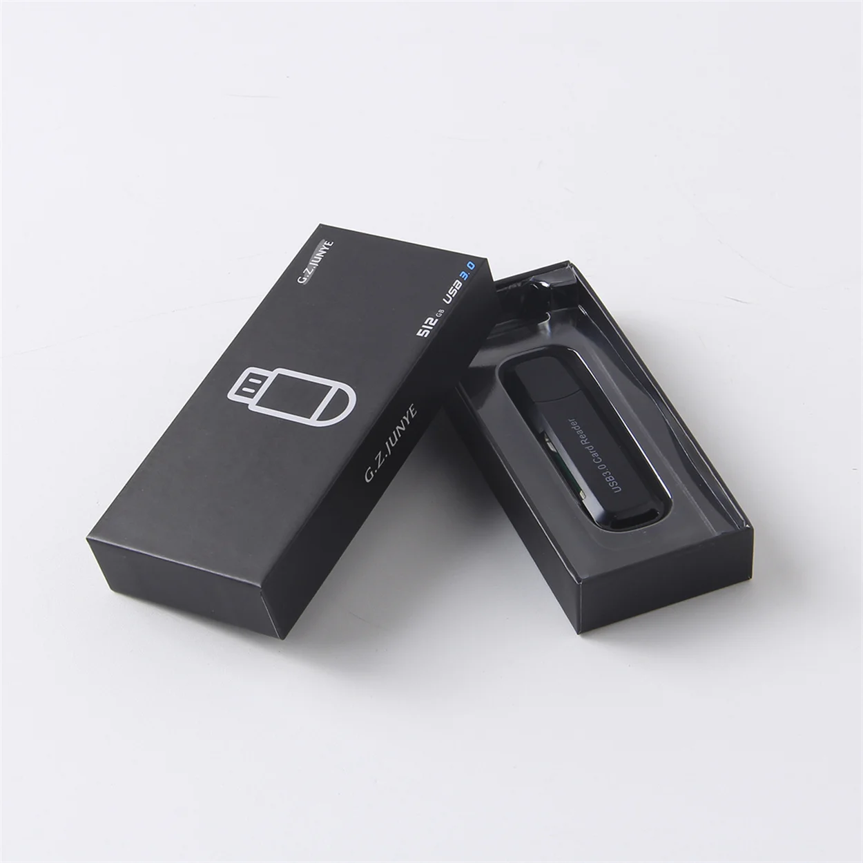 Eco-Friendly Factory Wholesale  Gift Box Recyclable USB Flash Drive Logo Laser Printing Packaging Good Price  paper package box