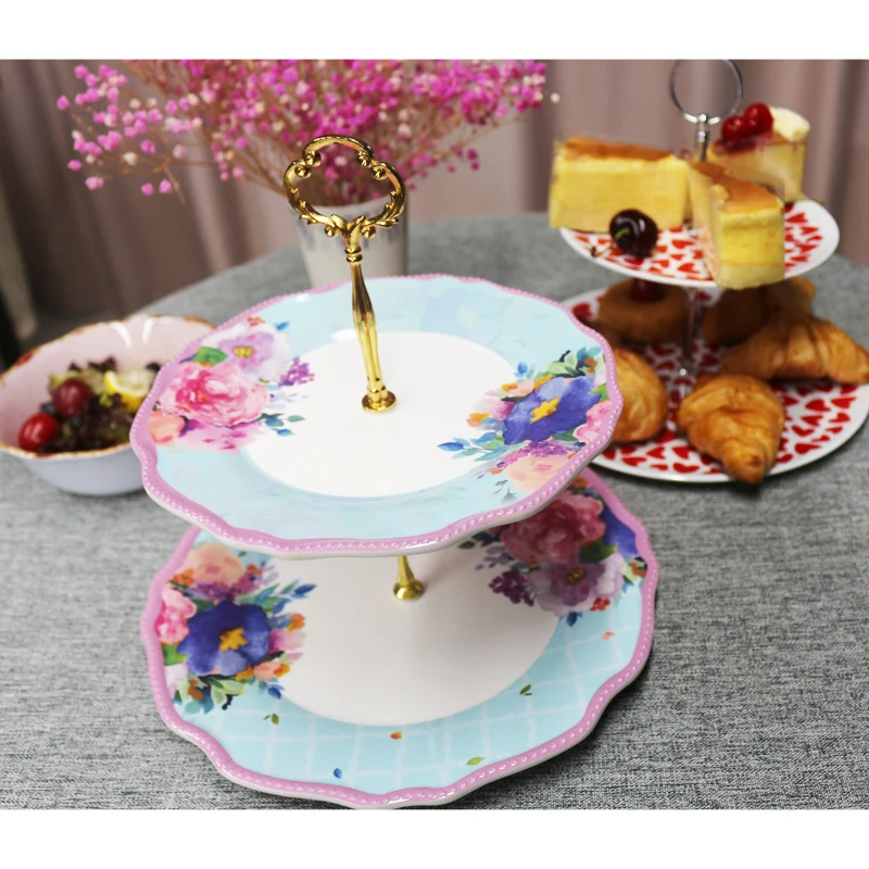 hotel party wedding dessert cake stand plate melamine