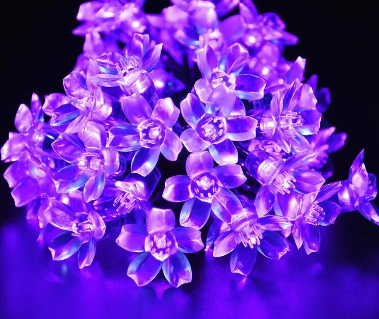 Fairy Garland Led Ball Lights For Christmas Tree Wedding Home Indoor Decoration Curtain Cherry Blossom String Light