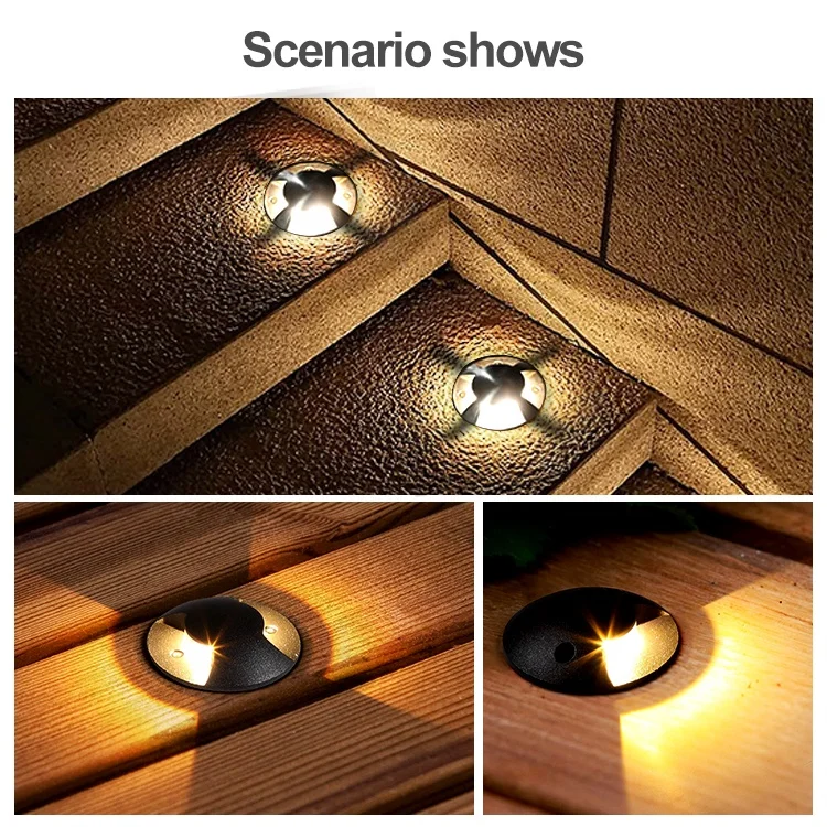 Aluminum Ip65 Waterproof Outdoor Deck Light Landscape Stair Step Light Led Waterproof Outdoor Underground Light