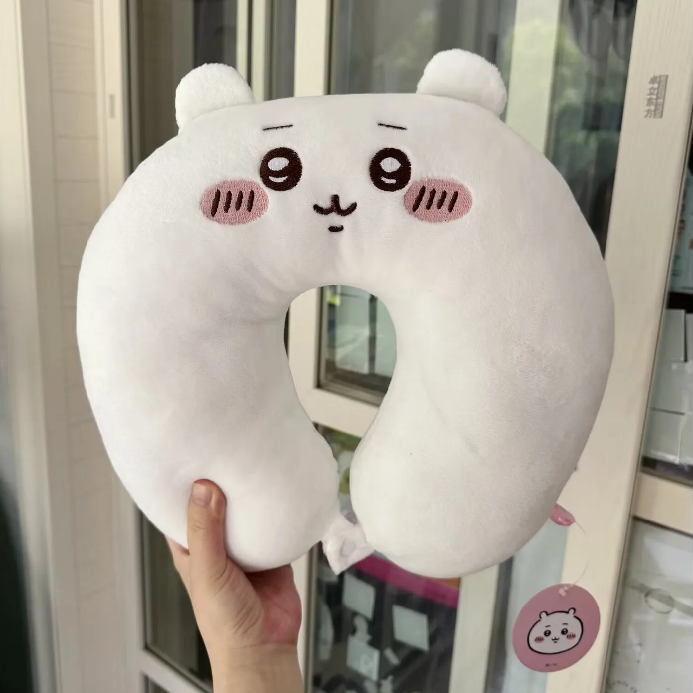 ruujoy Cartoon cartoon chiikawa Usaqi neck pillow Plush Toy Car Headrest Kawaii Soft Stuffed Plush U shape Neck Pillow wholesale