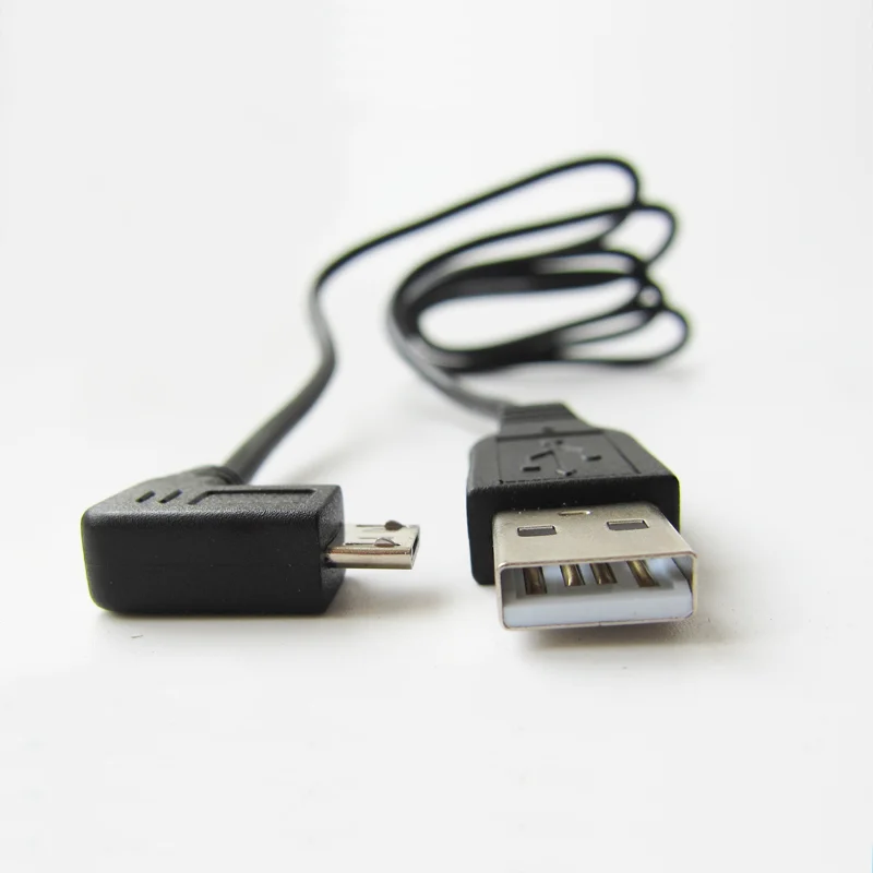 To Right Angle Micro Usb Charging Extension Cable Hot Sell Micro Usb 2.0 Data Charging 3M Cable,custom USB a Male PVC Black JS