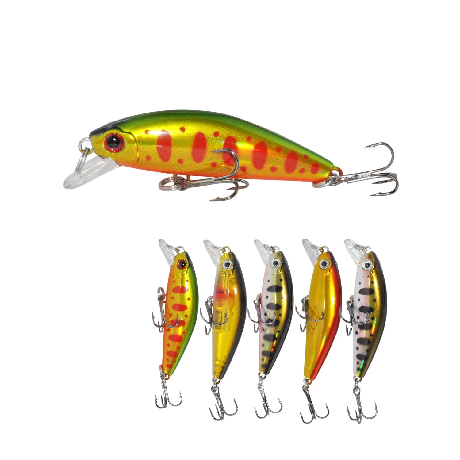 HAWKLURE Mini Sinking Minnow 50mm 6.6g Hard Minnow Fishing Lures Wholesale Fishing Fish Bait sinking minnow