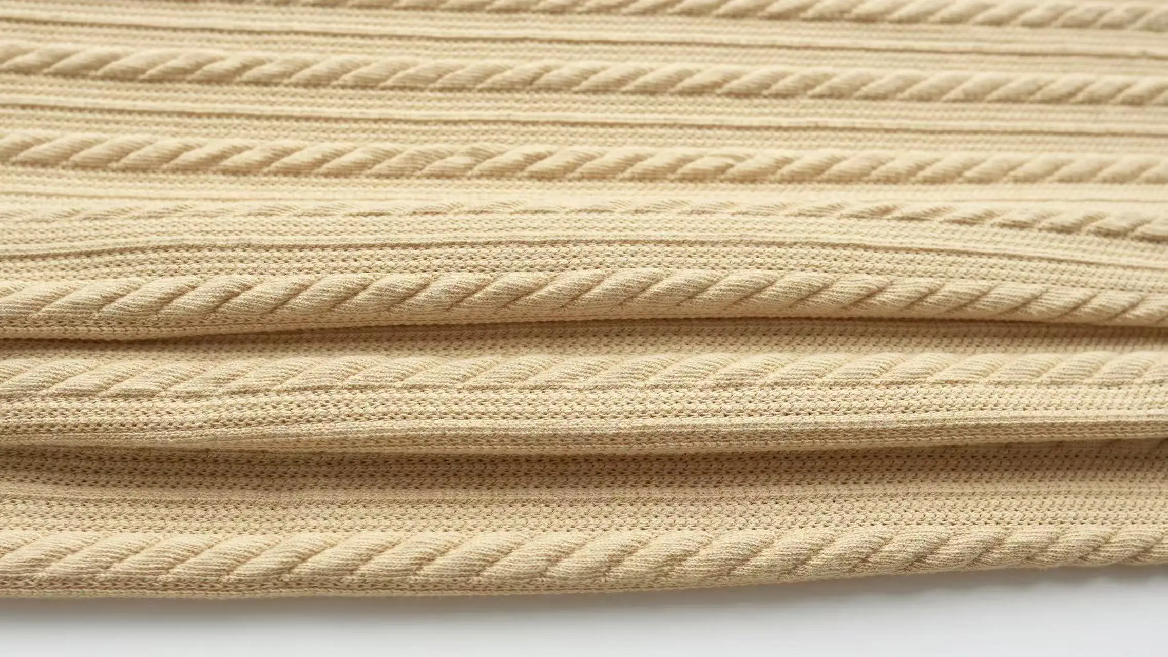 Autumn and winter vintage pleated twisted twist Diamond Lattice Diamond thick needle sweater hat shawl knitted wool fabric