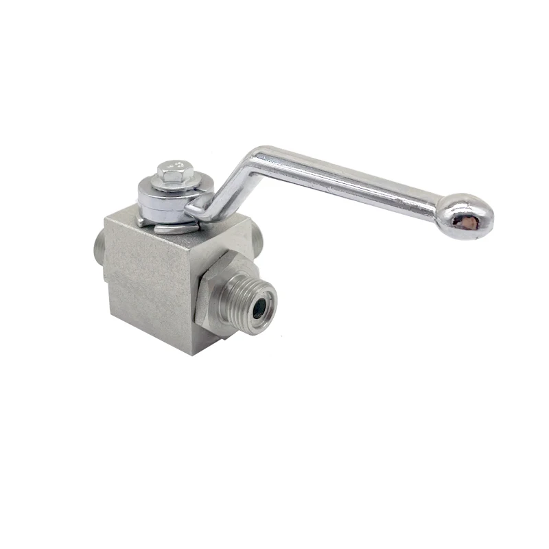 KHB3K-M42*2 JB984-77 male thread stainless steel hydraulic high pressure ball valve 1inch with cheap price