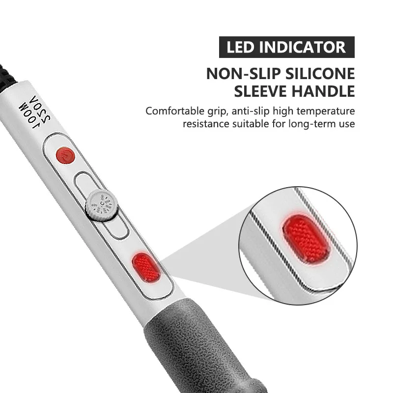 Adjustable temperature electric soldering iron solder rework station Fast hot solder hot nib repair tool 100W