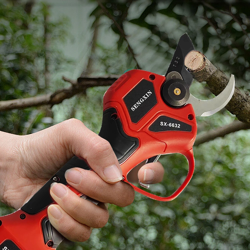 SENGXIN 600W 32mm Brushless Digital Display Pruning Shears portable Brushless Digital Pruning Shears Cordless Pruner Shear