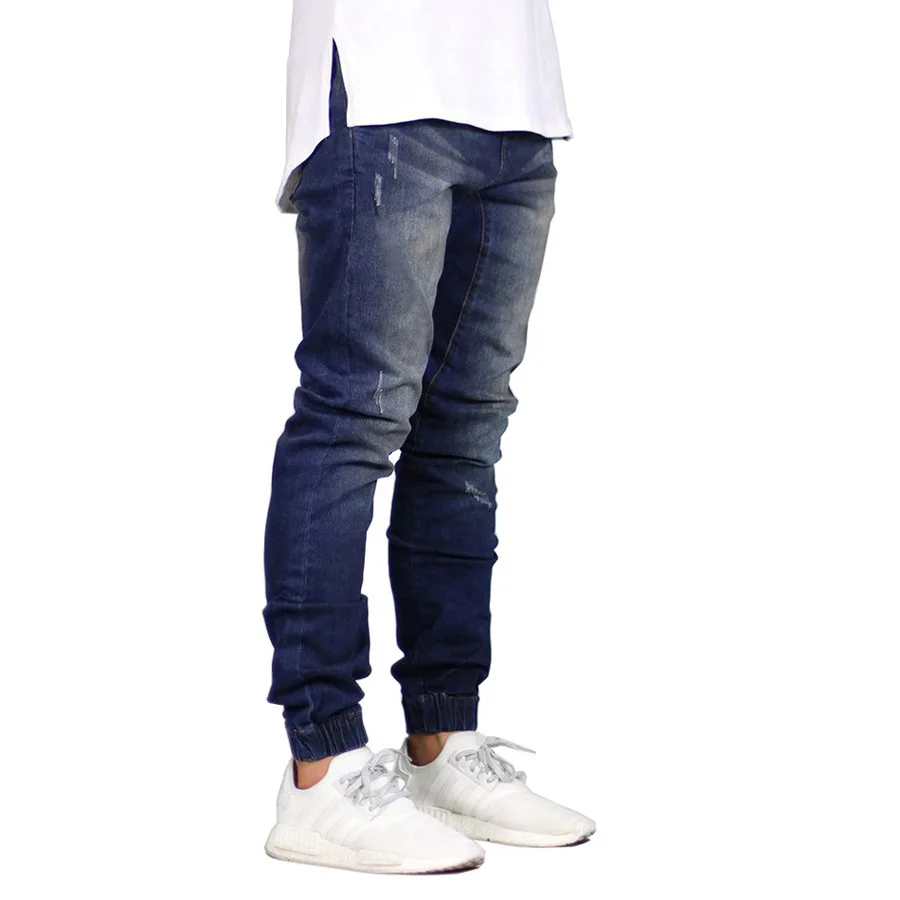AIPA In Stock Destroyed Stretch Denim Trousers Rips Skinny Denim Man Jeans Pant Ripped Jogger Jeans