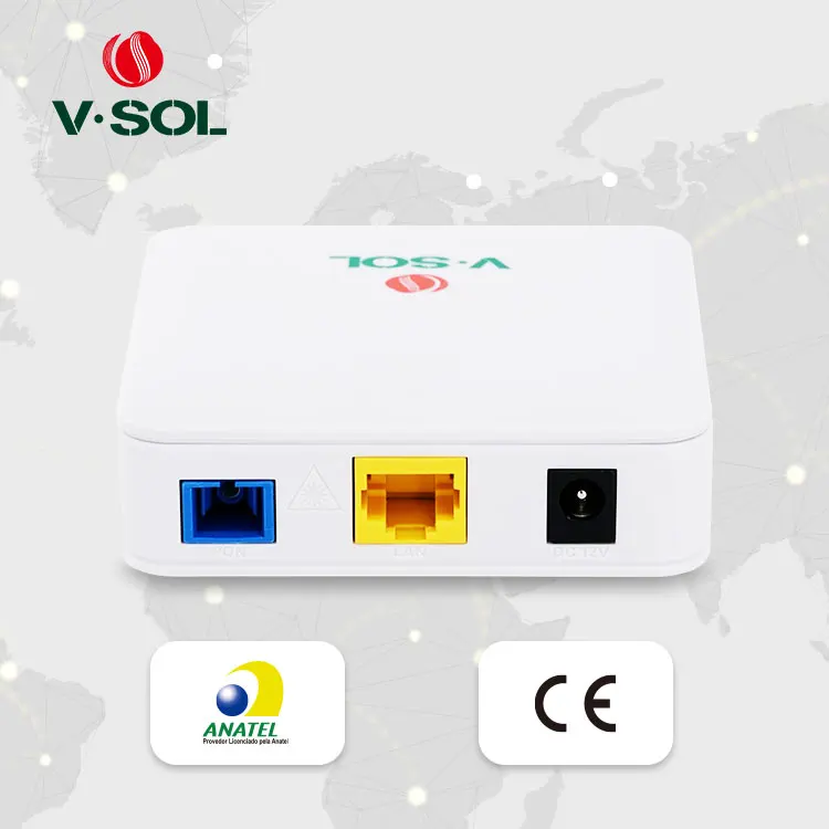 V-SOL OEM ODM Ftth optical fiber xpon onu modem 1 ge gpon epon gepon router onu